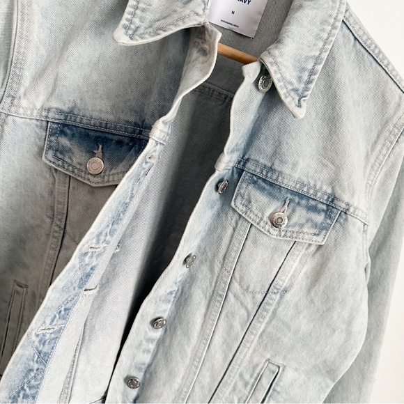 Old Navy light wash denim jacket Sz. M - Picture 7 of 11